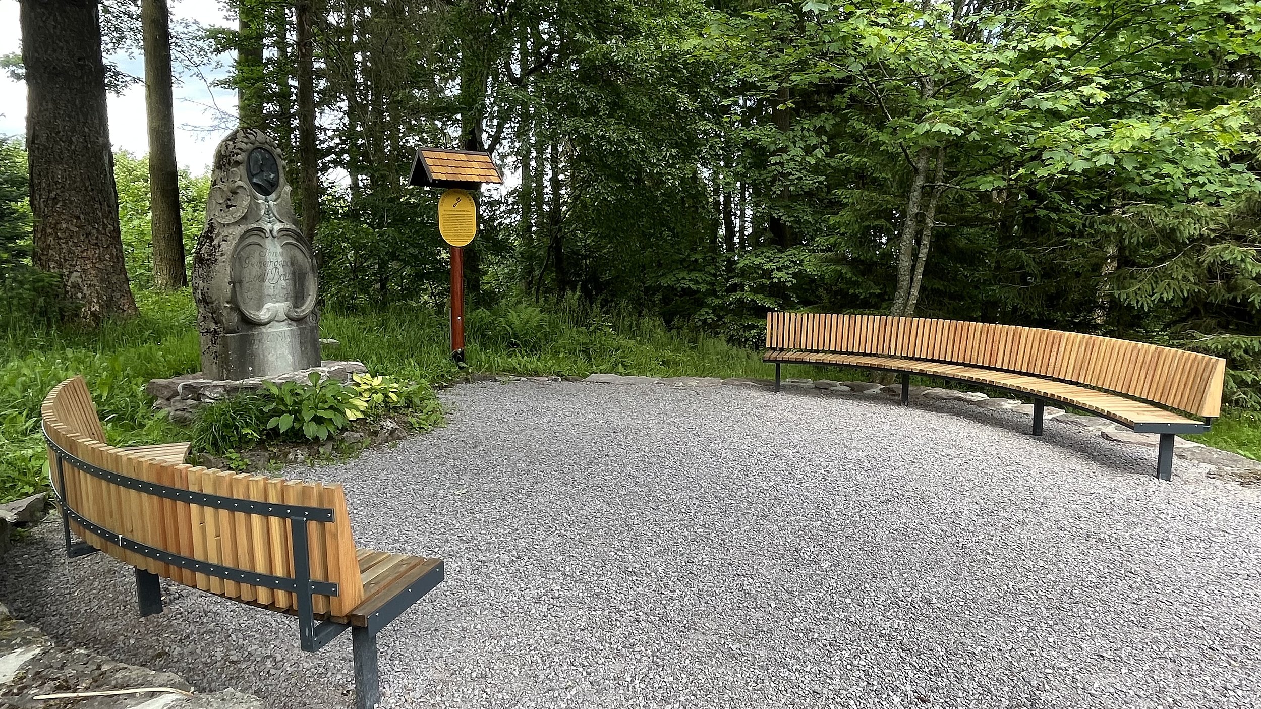 Neue Bänke am Goethewanderweg